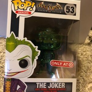 Funko Pops! Two Joker pops,Chrome green and Purple